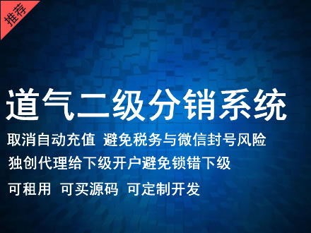 铜陵市道气二级分销系统 分销系统租用 微商分销系统 直销系统